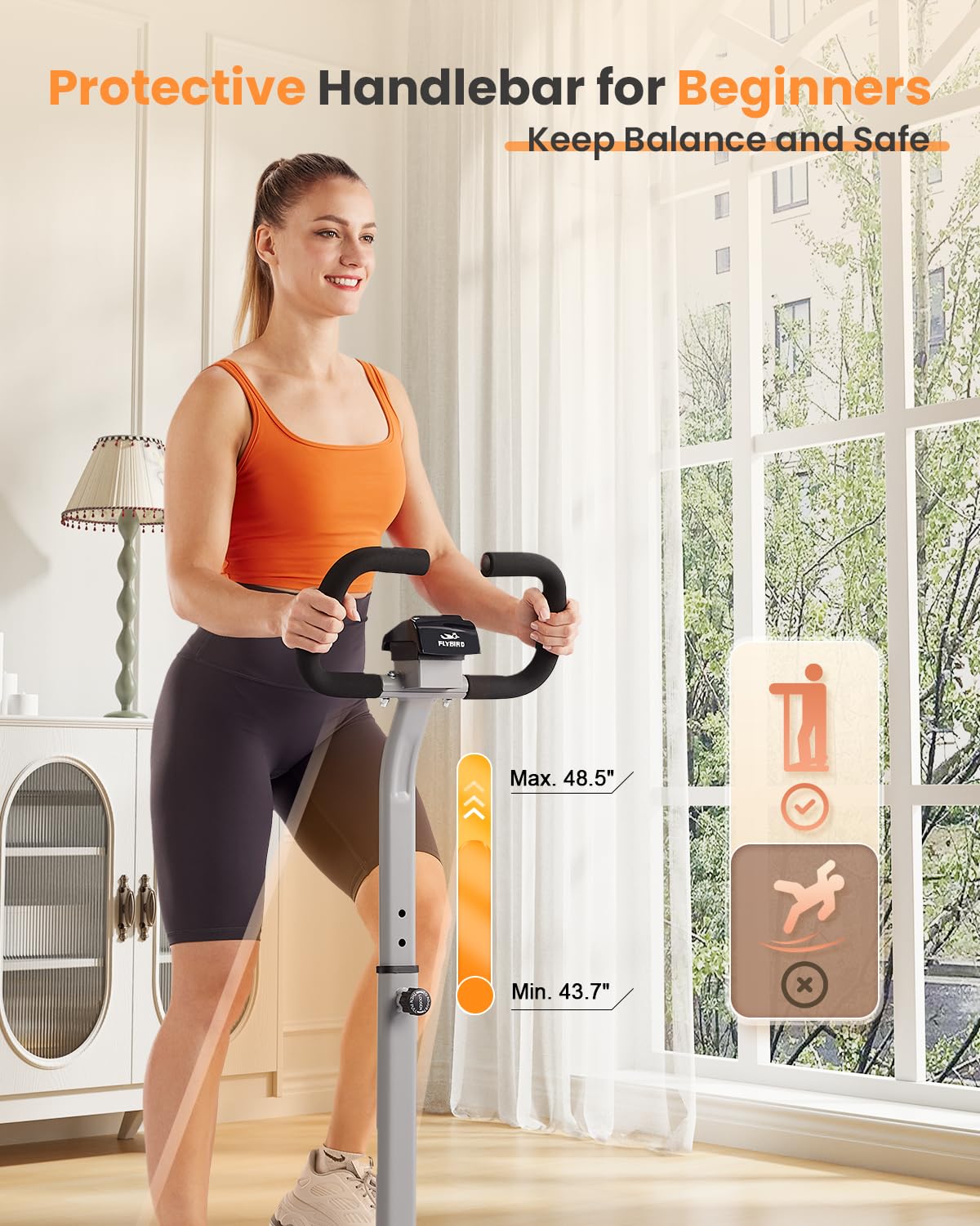 FLYBIRD Stepper with Handlebar, Stair Stepper for