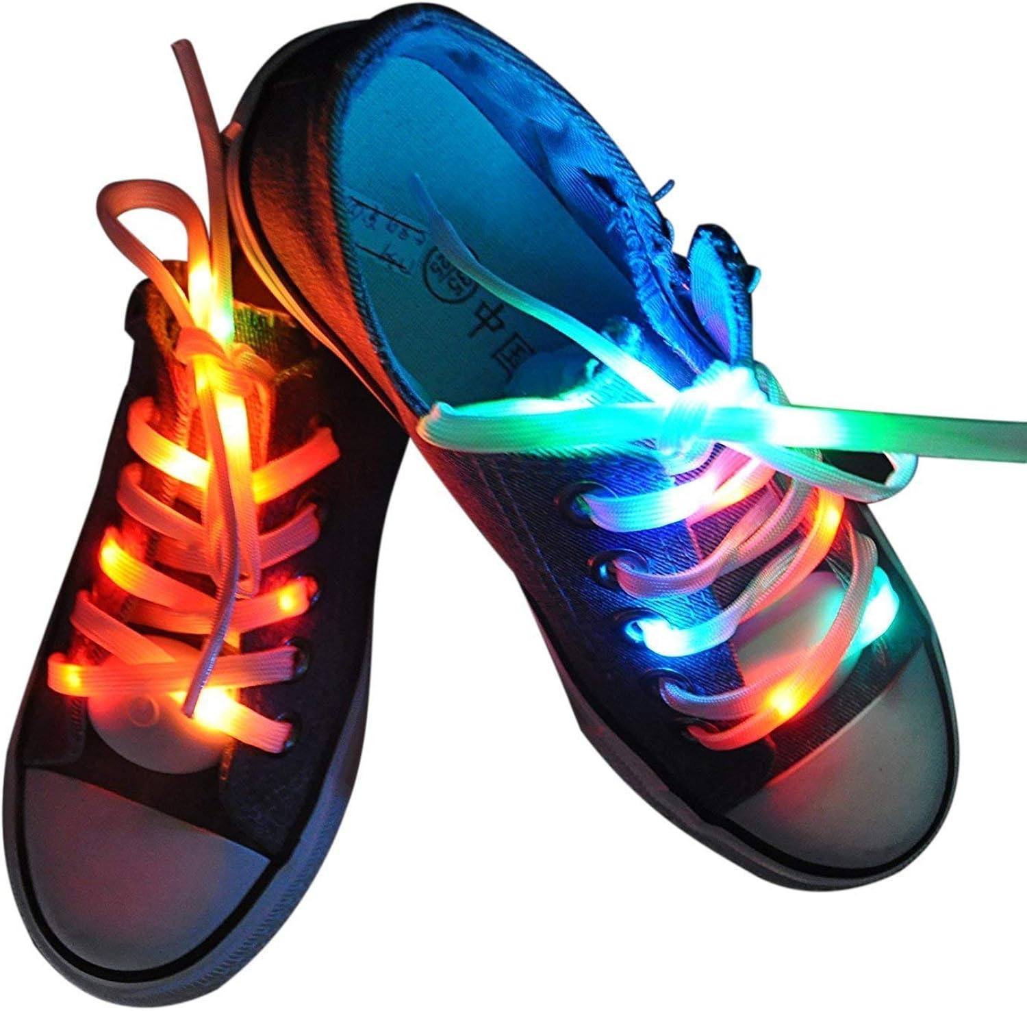 Aywewii Led Finger Gloves, Led Gloves LED Shoelaces Set Light Up Toys for Boys Girls, Flashing Gloves for Christmas Thanksgiving Birthday Glow Halloween Costume Party: Clothing