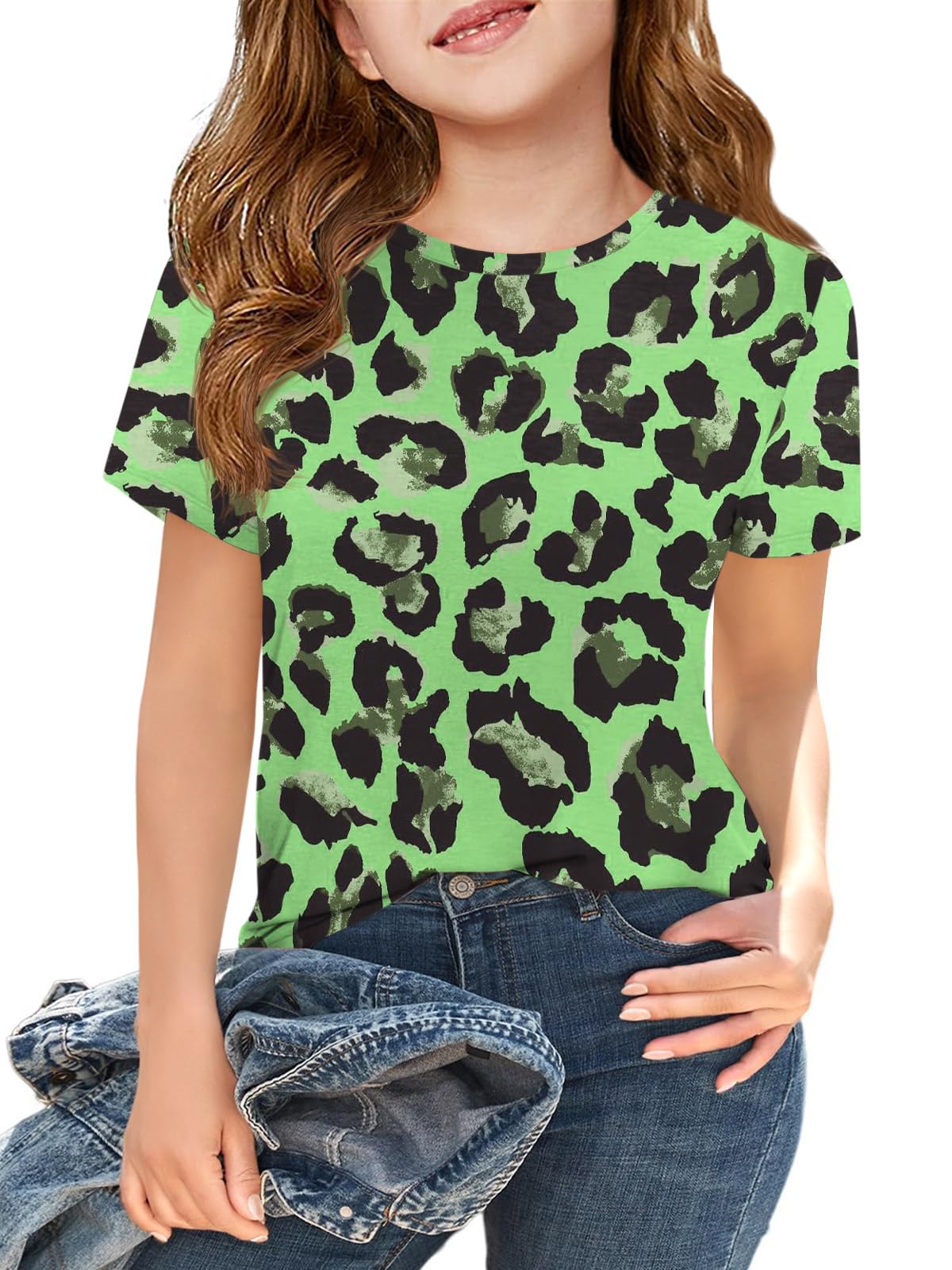 Girls Short Sleeve T Shirts Kids Summer Tops