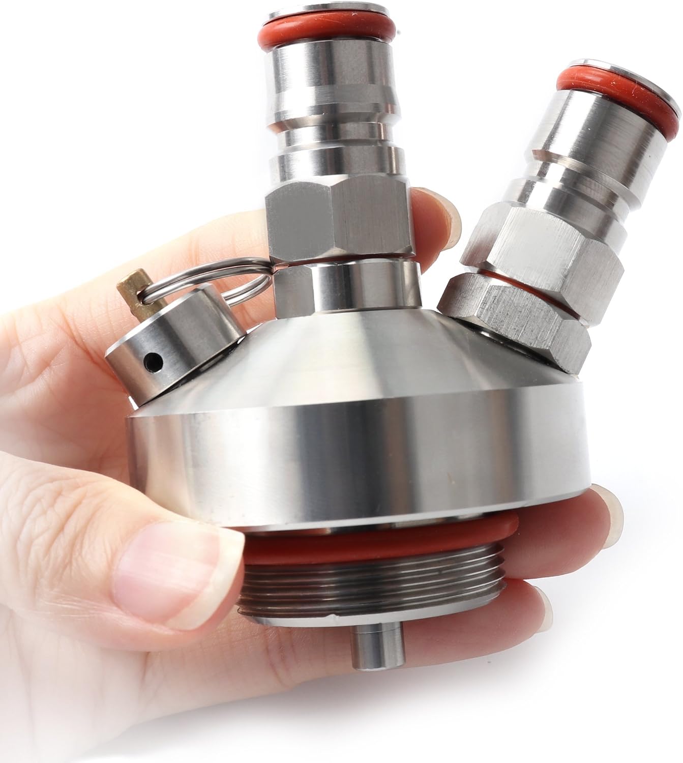Keg Beer Dispenser,JOKBEN 304 Stainless Steel Mini Keg Beer Growler Spear Tap Dispenser for Craft Beer Growler - Image 5