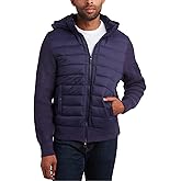 CANADA WEATHER GEAR Men's Quilted Sweater Vest - Water Resistant Full Zip Up Hooded Puffer Winter Jacket (Sizes: M-XXL)