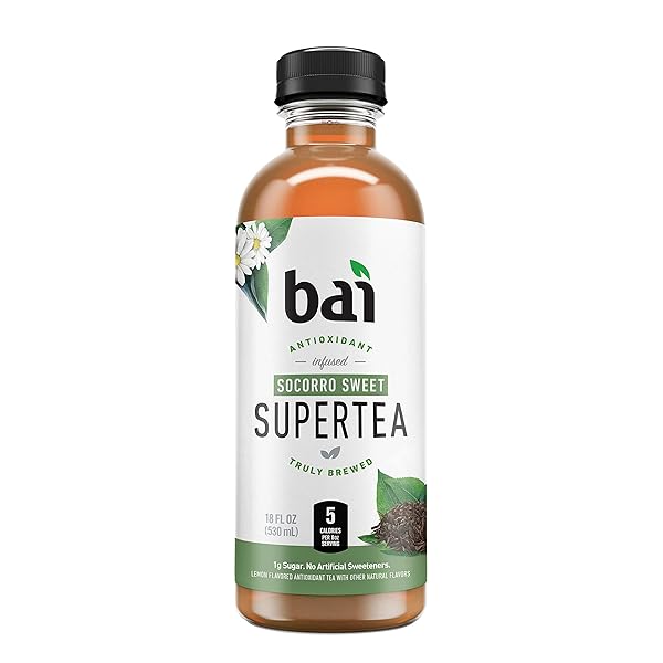 BAI ICED TEA, SOCORRO SWEET, ANTIOXIDANT INFUSED SUPERTEA,...