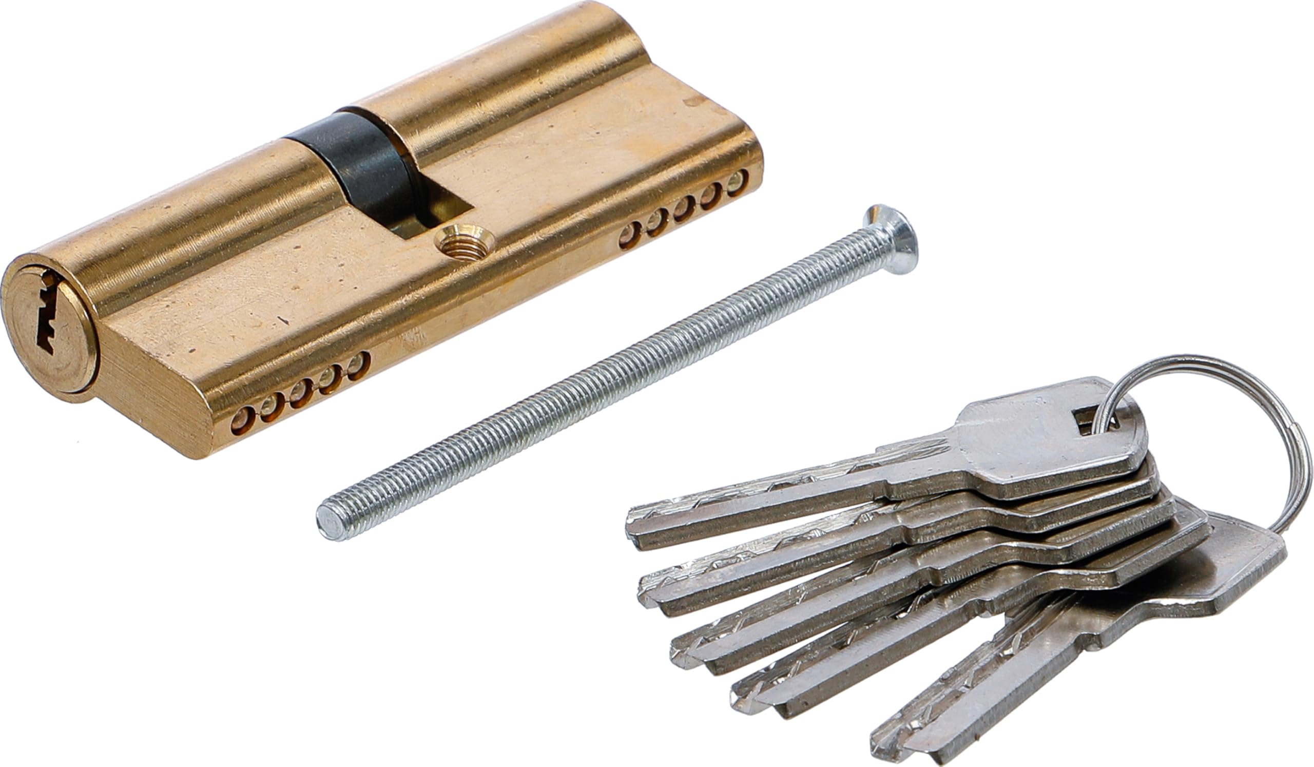 BGS Diy 8094 | Brass Cylinder Lock | 80 mm
