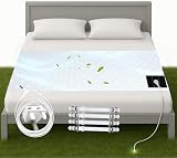 RIQINXIN Grounding Sheet Earthing Bed with 10% Silver Fiber UK Plug 68x132cm view 1