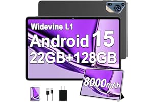 2026 Upgraded Android 15 Tablet 10 inch Octa-Core Tablets with 22GB+128GB+1TB, Dual Camera, 8000mAh, 1280x800 IPS HD Touch Sc