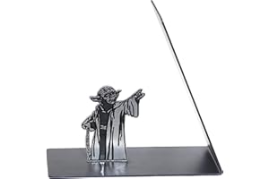 GuoShuang Cool Office Accessories Metal Yoda Bookends,Star Wars Gift for Men Desk Accessories Book End g