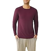 Latuza Men's Viscose Pajama Top Long Sleeves Sleep T-Shirt