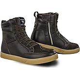 SHIMA Blake Boots Motorcycle Boots for Men Ventilated Leather Shoes Motorbike Short Ankle Protector Urban Bike Classic