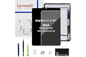 LENWELL Original OEM Screen Replacement for iPad Pro 11 1st/ 2nd Gen True Original OEM Display Digitizer LCD Screen Replacement Touch Assembly A1934 A1979 A1980 A2013/A2068 A2228 A2230 with Premium Repair Kit