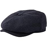 TOP-EX L/XL/XXL Wool Tweed Newsboy Cap for Men Paperboy Warm Winter Hat Vintage Flat Ivy Cabbie Gatsby Cap