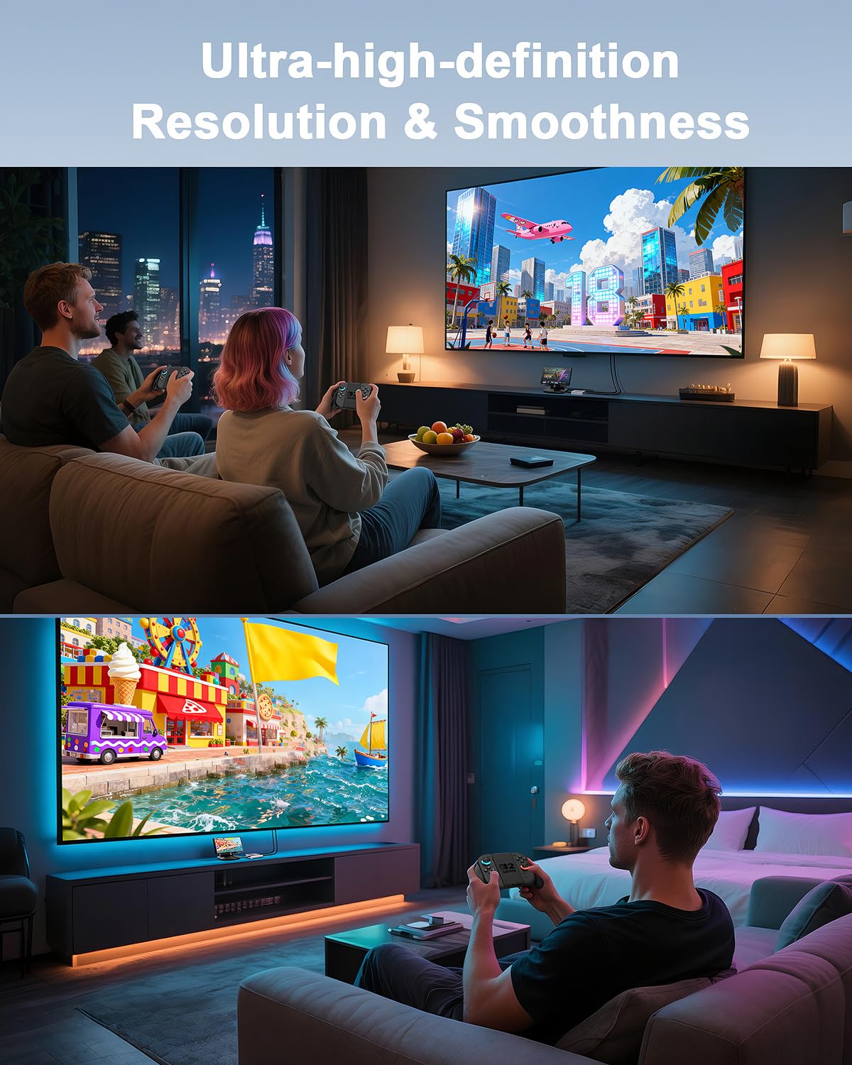 Aluminum Alloy 3-in-1 Switch 2 Dock, Jaizblui Portable TV Docking Station for Nintendo Switch 2/Switch/OLED/ROG Ally/Legion GO, Switch 2 Travel Dock Adapter with HDMI 4K@60Hz, USB 3.2 and PD 100W