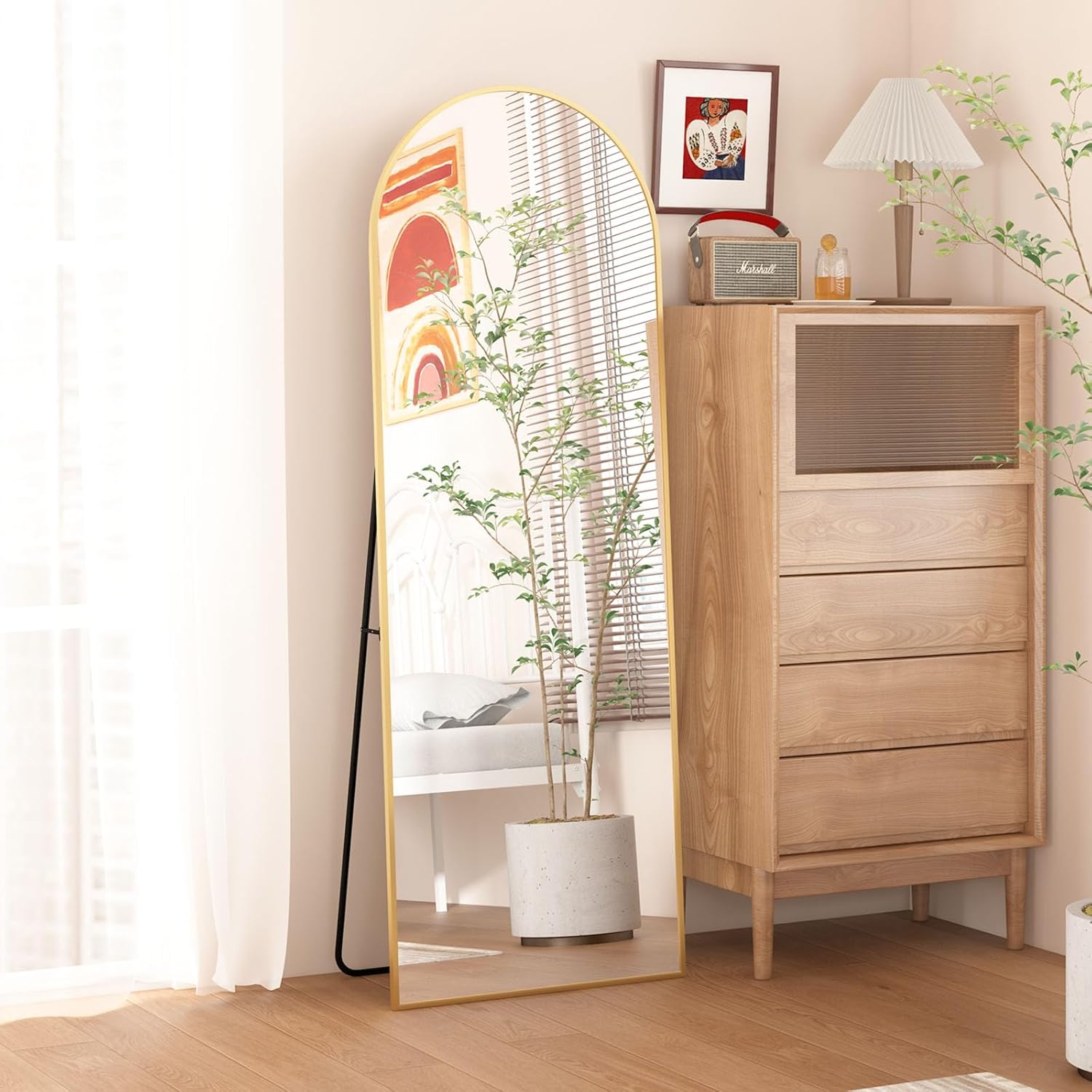 Mirrors - CASSILANDO Arched Full Length Mirror 64