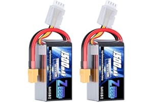 Zeee 11.1V 120C 1500mAh 3S RC Lipo Battery Graphene Battery with XT60 Plug for FPV Racing Drone Quadcopter Helicopter Airplane RC Boat RC Car RC Models(2 Pack)