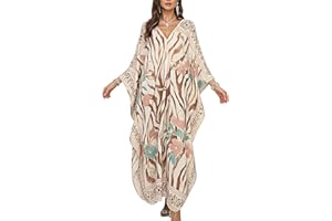 OMMIIVEX Womens Moo Moo Swimwear Coverup Lightweight Breathable for Home Lounging Beach Resort