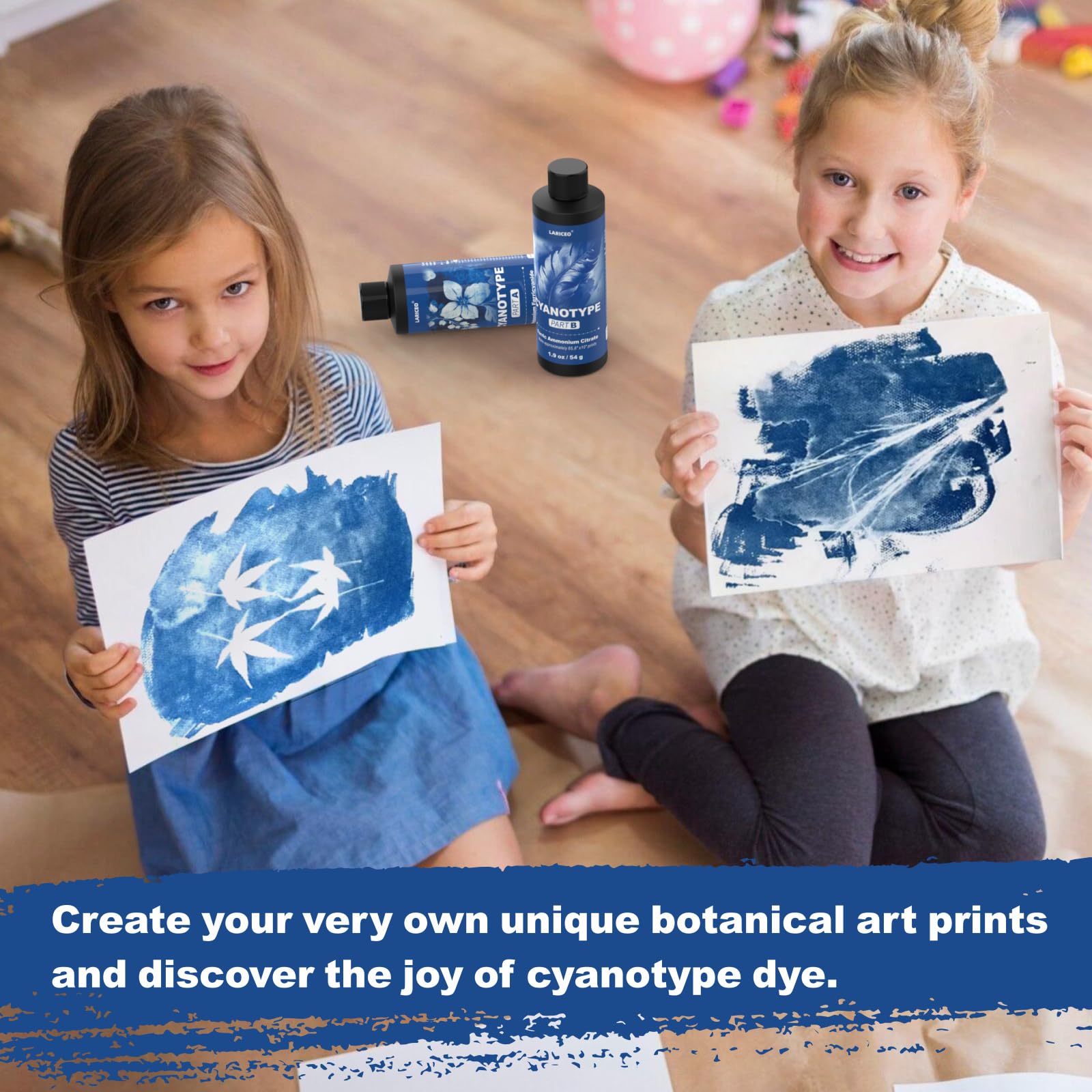 16oz Cyanotype Sensitizer Kit, Easy to Store Cyanotype Chemicals Dye Powder for Photographic Blueprints on Paper and Fabric, Sun Printing Kit for Beginners and Artists