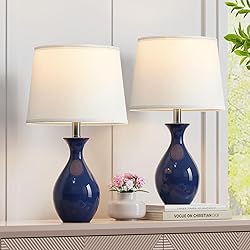 PARTPHONER Table Lamp Set of 2, Modern Ceramic