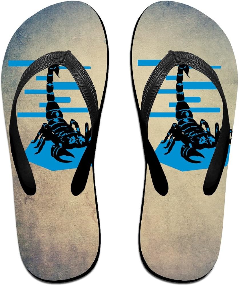 ocean minded scorpion flip flops