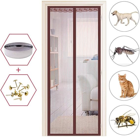 MEIDEL Türvorhang Magnetic 70x190cm(28x75inch) Klettverschluss