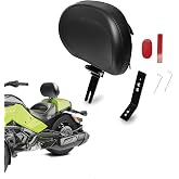 Sresk Driver Backrest for Can Am Spyder F3/F3-L/F3-S/F3-T 2015-2025 | Rider Backrest Mount Kit with Storage Pouch for Can Am Spyder F3 Accessories | Adjustable Quick Detachable