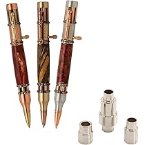 thumbnail image 2 of Penn State Mini Bolt Action Pen Kit Variety Pack - 6 Woodturning Pen Kits In Gold, Chrome & Gun Metal 2 of 14