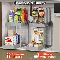 Ukeetap 2 Pack Multi-Purpose Pull-Out Storage