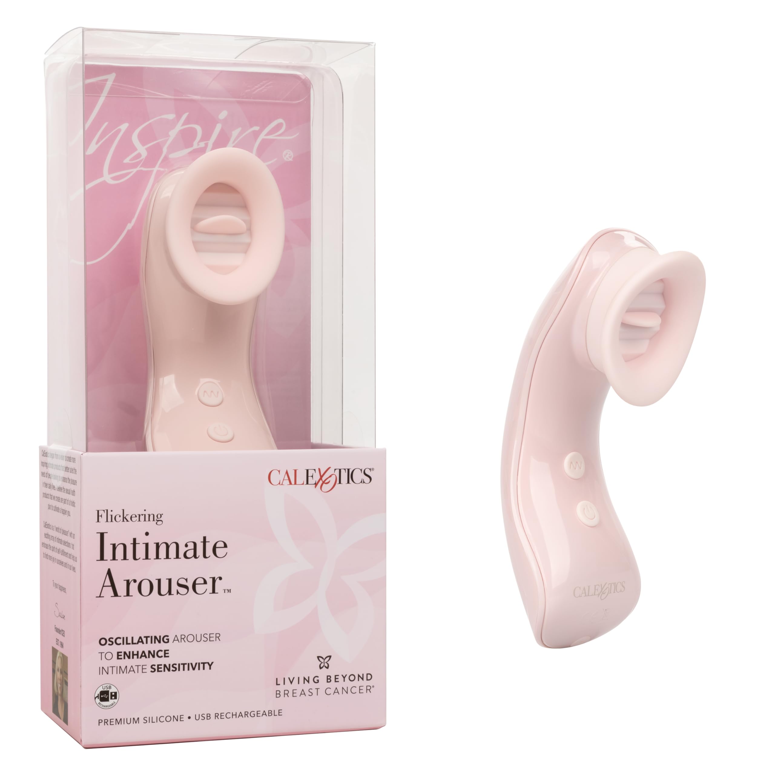 Inspire Flickering Clitoral Intimate Arouser, Pink, one Size