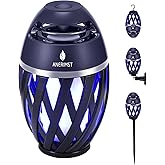 ANERIMST Unique Gifts for Men, Outdoor Bluetooth Speaker Waterproof Wireless with Torch LED Light, Birthday Gift for Boyfriend Him Dad, Cool for Garden, Patio, Outside (Blue Light)