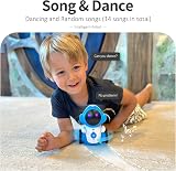 GILOBABY Rechargeable Interactive Robot Toy Blue 6+ Touch Voice Control view 6