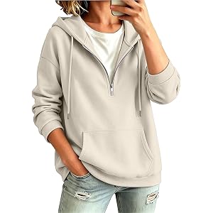 PETCDIM Quarter Zip Sweatshirt Women Half Zipper Workout Oversized Hoodies with Pocket Lightweight Y2K Pullover 2026 Clothes