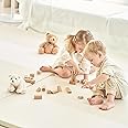 CARAZ Secret1 Children Baby Playmat 1.6" Thick Non-Toxic Safe Foldable Reversible Water Resistant Stain Resistant Tummy Time Development Gym Mat Made in Korea 79" x 55" Wide Size (Beige)