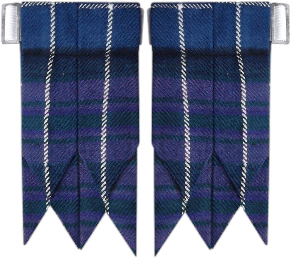 AAR ProductsAAR Tartans Kilt Flashes with Heavy Buckle Elastic Adjusters Fit