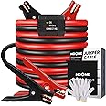 NOONE Jumper Cables with Smart-6 Protector, Professional Booster Cables 6 Gauge 16Feet (6AWG x 16Ft) with Carry Bag Included