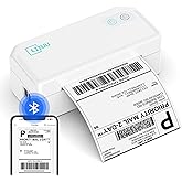 Shipping Label Printer, 4x6 Bluetooth Thermal Label Printer for Shipping Packages Small Business Mailing, Support iOS, Android, Mac, Windows, Chrome, Used for UPS, USPS, Ebay, Etsy, Amazon,White