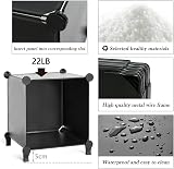 AWTATOS 16 Cube Bookcase Storage Unit 49.2 L x 11.8 W x 37.2 H Black ULPZ017 view 6