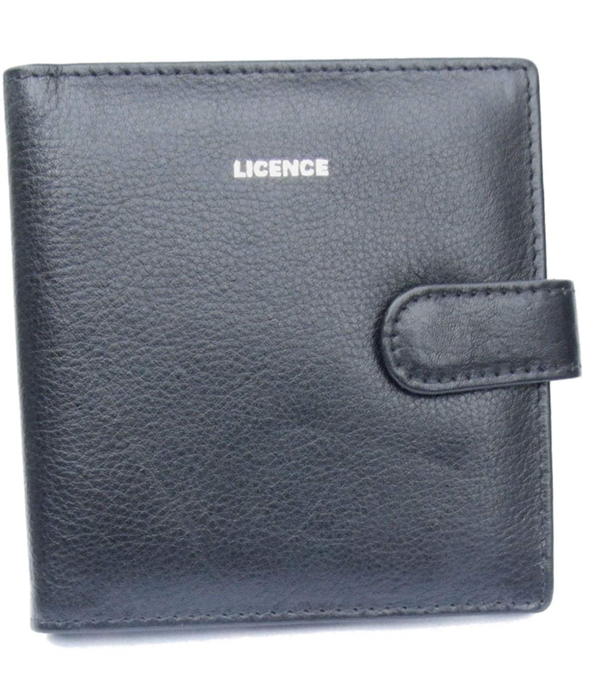 Leather Gladiator Driving Licence Wallet - Black