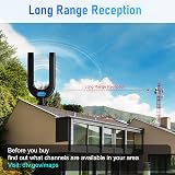 Diswoe Indoor/Outdoor TV Aerial with Booster 26ft Cable High Gain DVB view 4