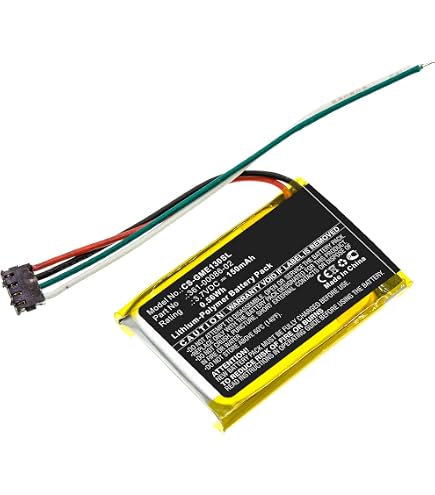 24時間以内発送！バッテリー新品GARMIN EDGE 130 本体 Amazon.com: Cameron Sino 150mAh Li-Polymer Replacement Battery for