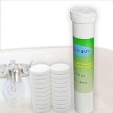 Vitamin C Bath Tablets, 1000mg, for Dry, Itchy &amp; Sensitive Skin, 20 Tablets | 100% Organic formula and easy to use; Remove water smells of chlorine, A Must-Have for Healthy-Looking Skin！