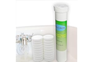 FIICO VITA-C-BATH VITA C BATH Effervescent Tablets 1000mg Vitamin C Dechlorination for Bath, Rellef Dry & Itchy Skin, Good for Sensitive Skin and Rough and Dry Hair (100% Organic) 20 tabets, White