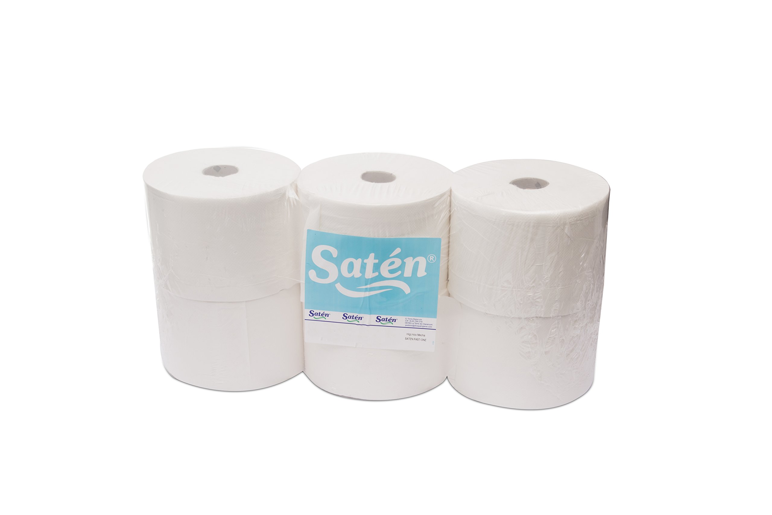 Saten hi1382553 Extraction Hygienic Centre, cellulose Virgin, 2 Layers, Laminate, Width 134, 110 m (Pack of 12)