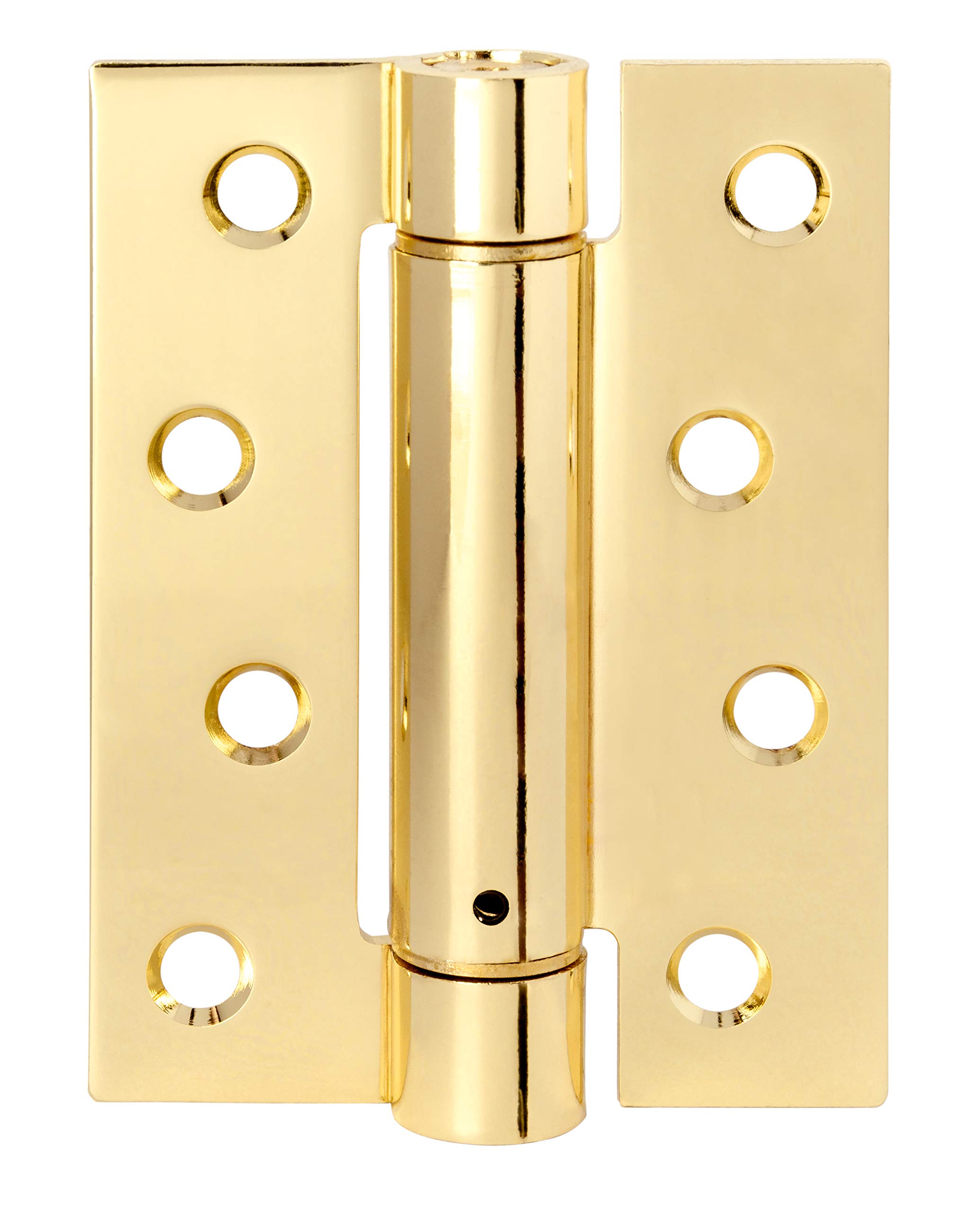 Excel DH000469 DH469 4" Single Action Spring Hinge, Polished Brass