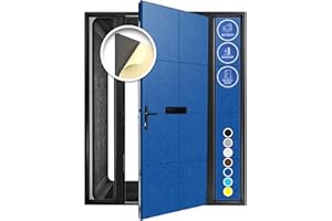 Arrowzoom 20-Pack Self-Adhesive Acoustic Panels - 12x12x0.78" Sound Deadening Tiles For Doors - Noise Dampening Treatment Blu