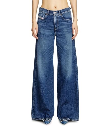 Diesel Women's 1996 D-Sire Relaxed Jeans, Medium Blue, 25W 32L