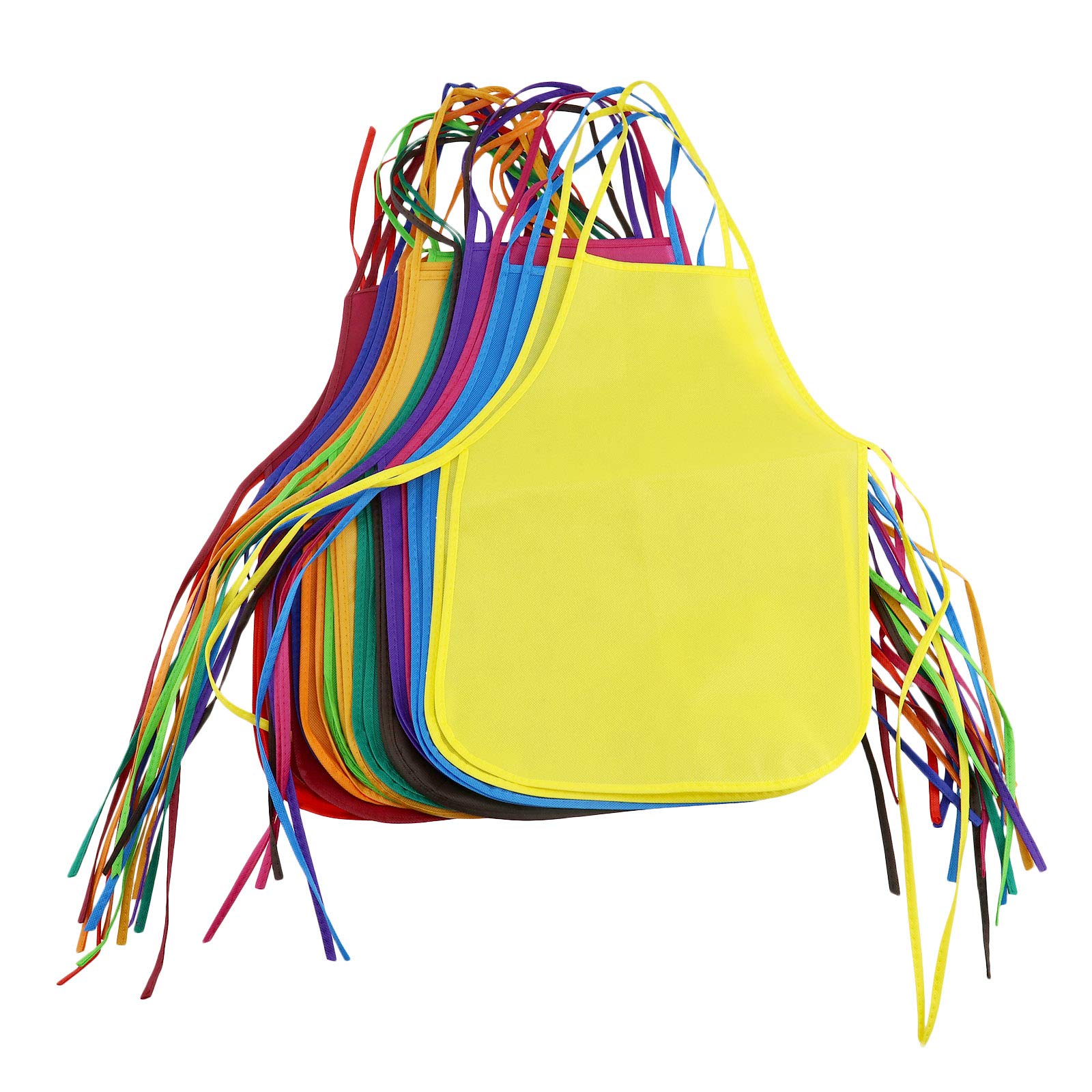 OTOTEC 24x Children Kids Waterproof Art Craft Smock Apron for DIY Painting Drawing 12 Colors