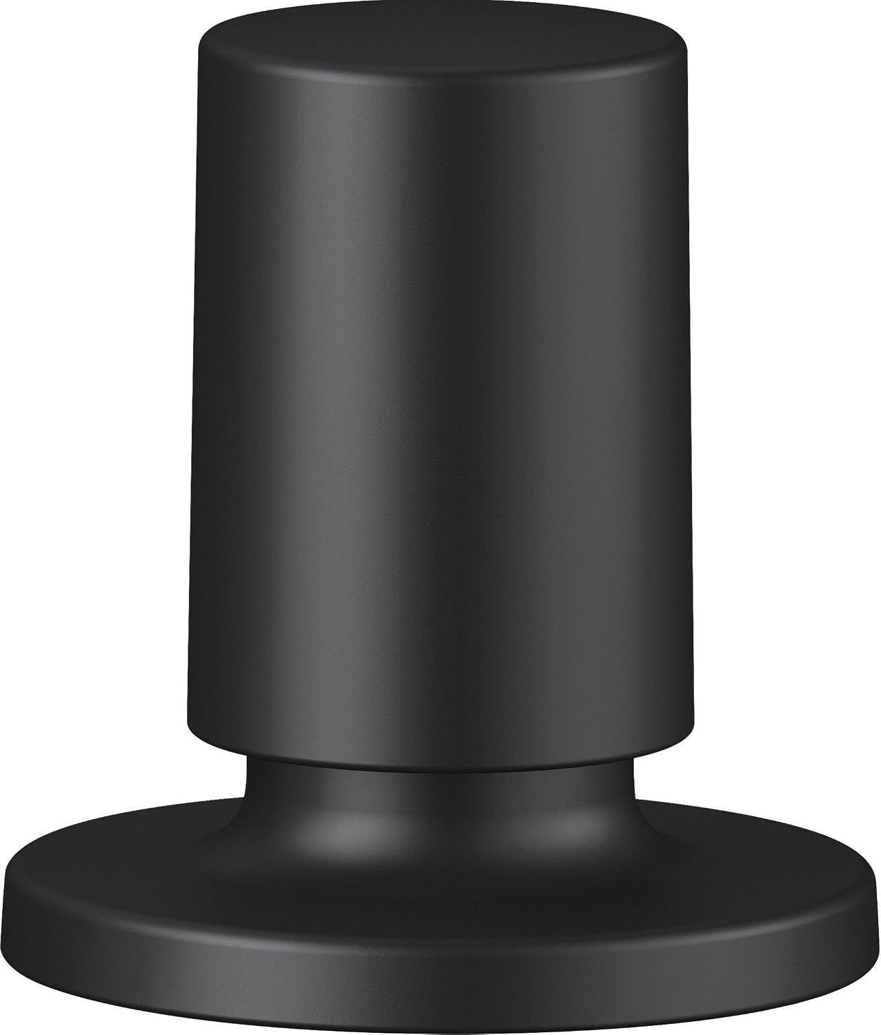 BLANCO Round Control knob Black matt, Matt Black, 65 mm (height) x 45 mm (width)