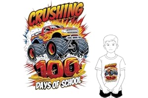 67+33 Days of School Transfer for T-Shirt 100 Days of School Funny Meme Vinyl Heat Transfer Iron on Patches Sticker for Cloth