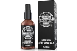Viking Revolution Luxury After-Shave Balm for Men - Premium After-Shave Lotion - Soothes and Moisturizes Face After Shaving -