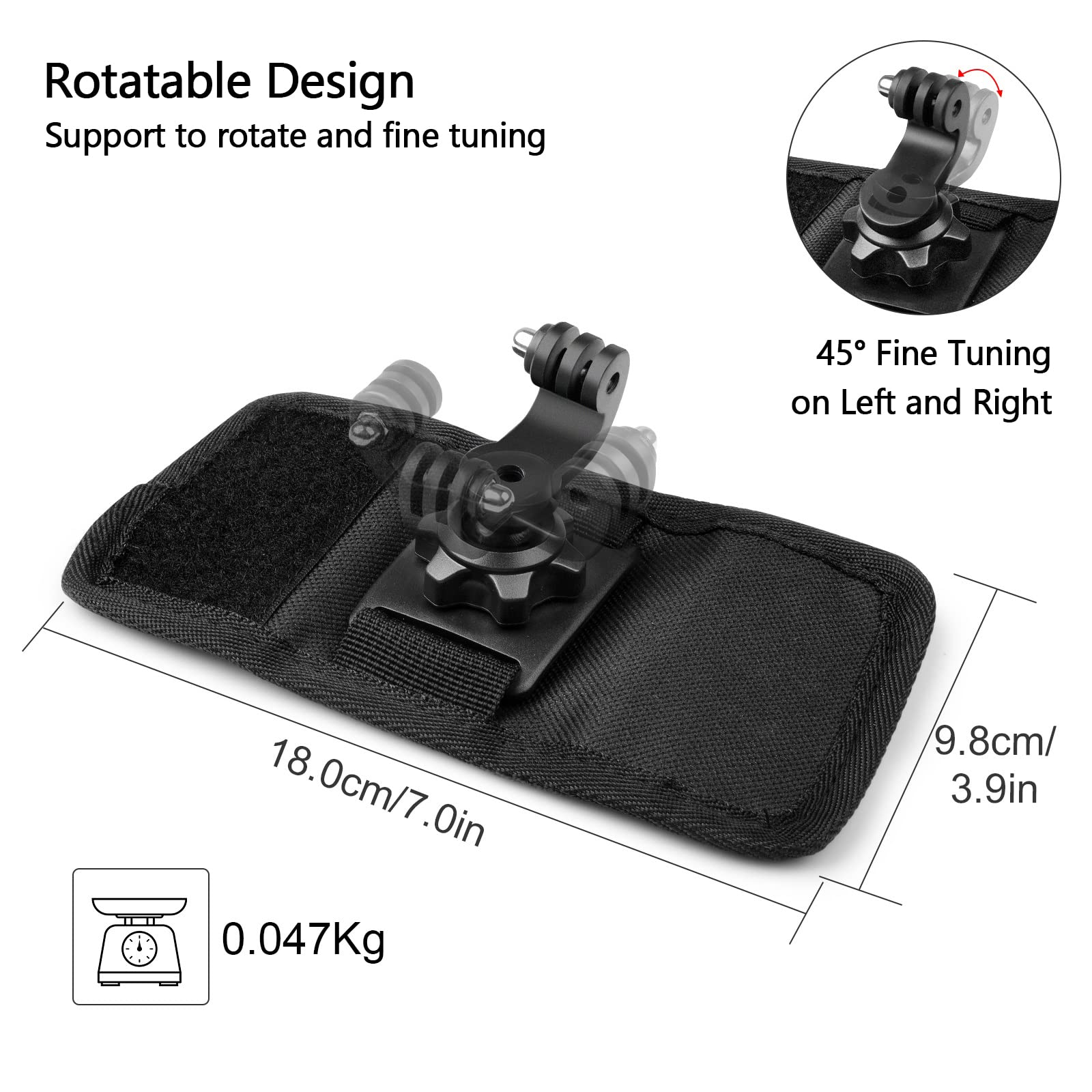 Taisioner Backpack Strap Shoulder Chest Mount Compatible with GoPro AKASO Insta360 OSMO Action Sport Camera for Climbing Walking on Foot Recording Accessories (Improved Version)