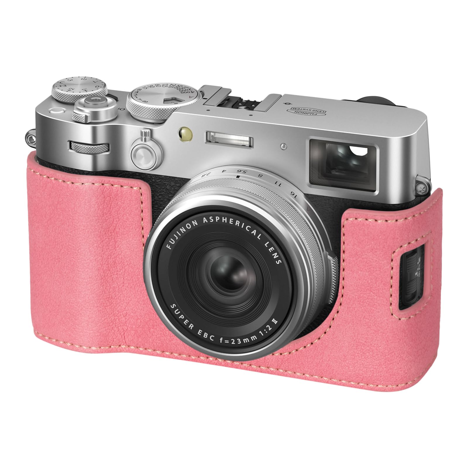 VOVMOEYA X100VI Camera Case,PU Leather Camera Half Case Compatible with Fujifilm X100VI Digital Camera