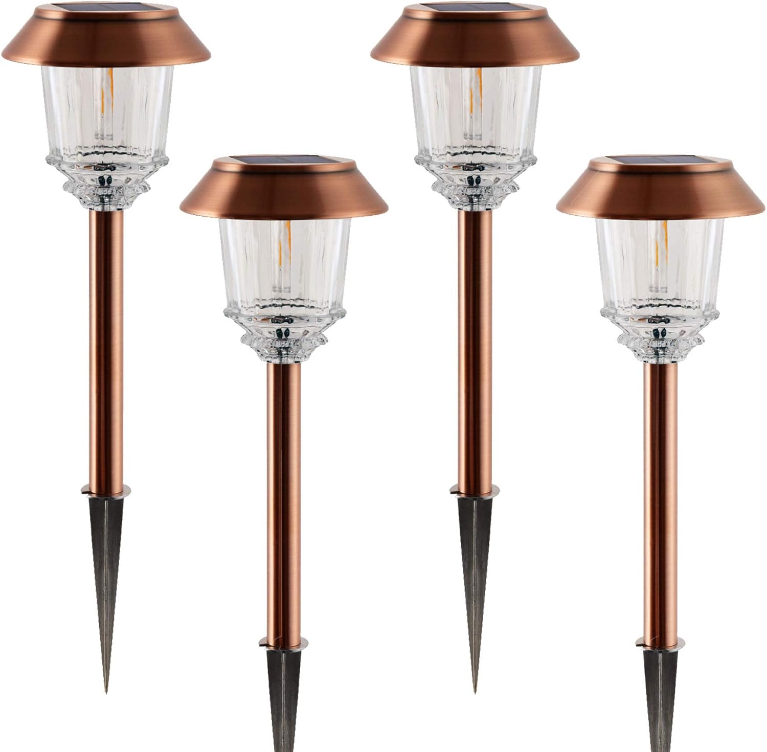 Solar Pathway Lights â€“ Pathway Lights Solar Powered 4 Pack Landscape